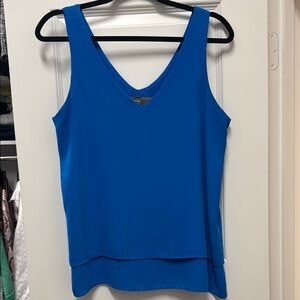 Donna Ricco Blue Sleeveless Tank Top